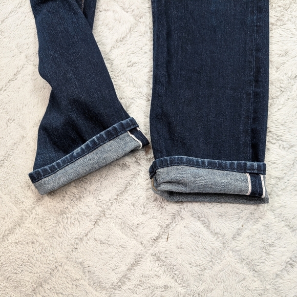 Gustin Jeans Mens 32 Blue Indigo Selvedge Slim Raw Cotton California - Picture 2 of 11